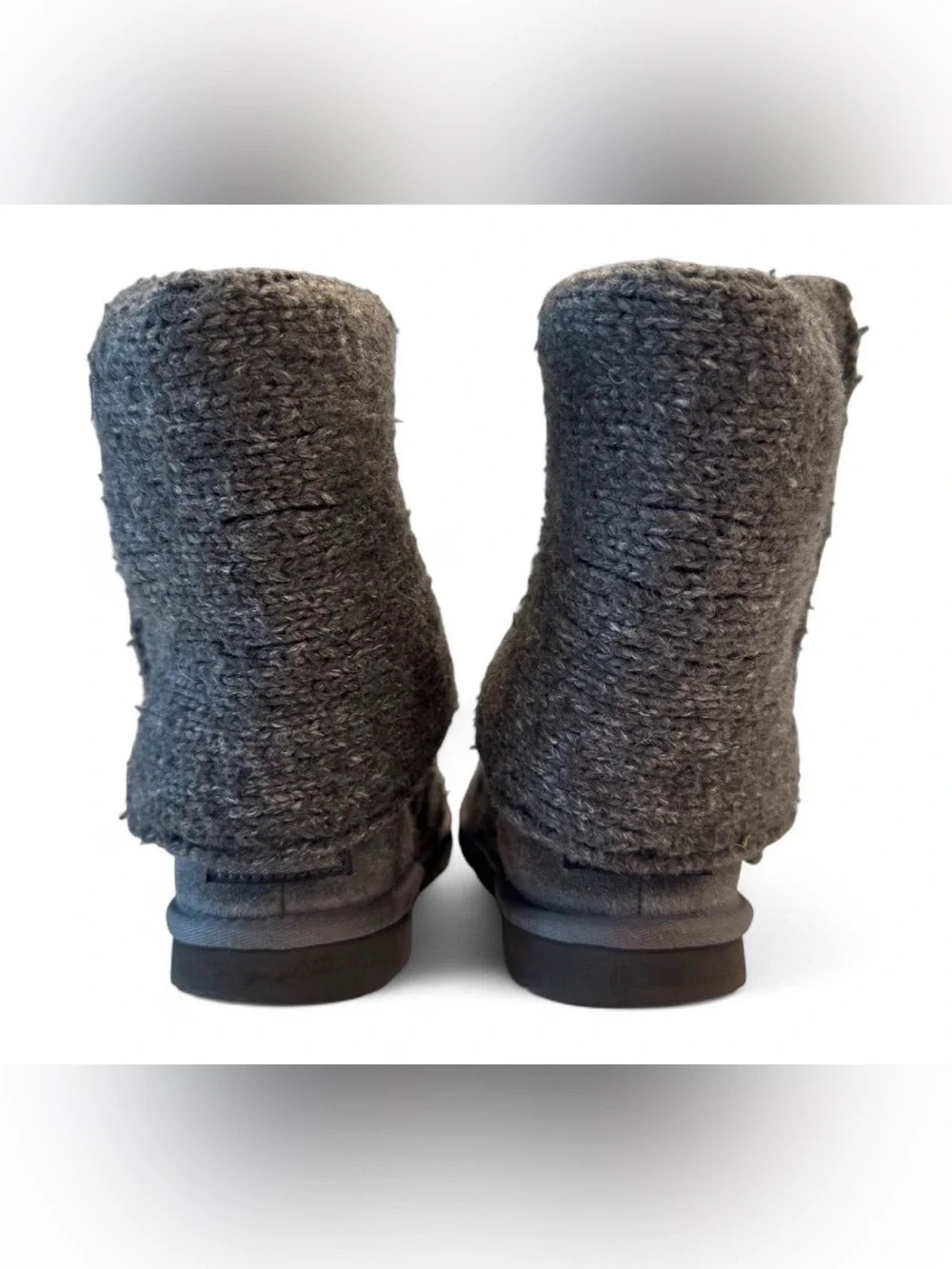UGG Classic Cardy Lattice Knit Gray Convertible Boots Women’s 6